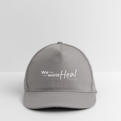 We help the world Heal - 100%Bio Baseballkappe - Hellgrau
