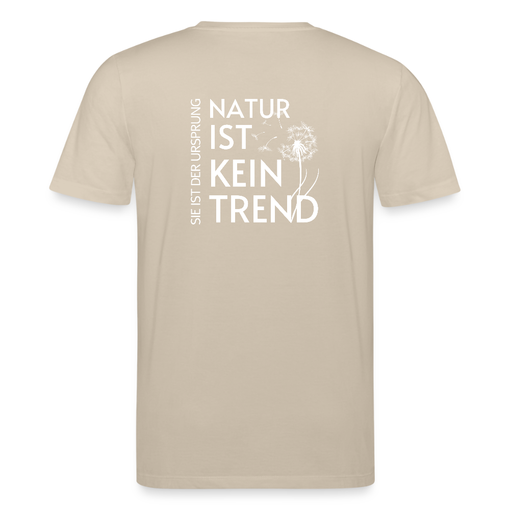 Gesundheit schafft Freiheit (Natur ist kein Trend) / 100% Bio T-Shirt Herren - Beige