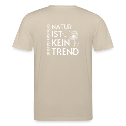 Gesundheit schafft Freiheit (Natur ist kein Trend) / 100% Bio T-Shirt Herren - Beige