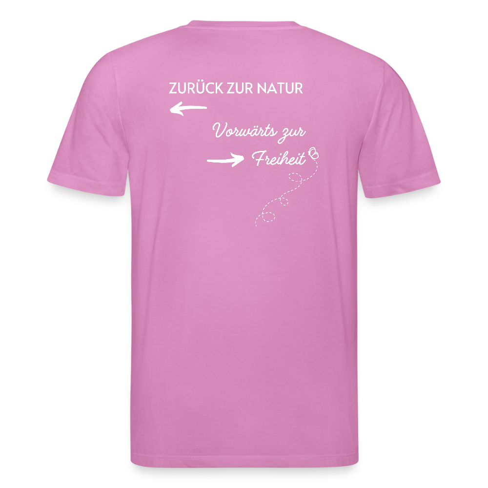Gesundheit schafft Freiheit (Zurück zur Natur) / 100% Bio T-Shirt Herren - Pink