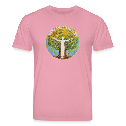 Wissen schafft Freiheit (Natürlich) / 100% Bio T-Shirt Herren - Lila Traum