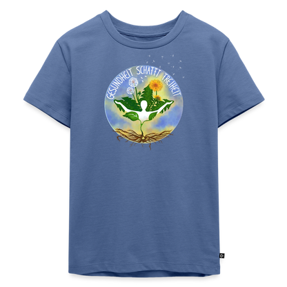 Gesundheit schafft Freiheit (Eins mit der Natur) / Kinder Premium T-Shirt - Taubenblau