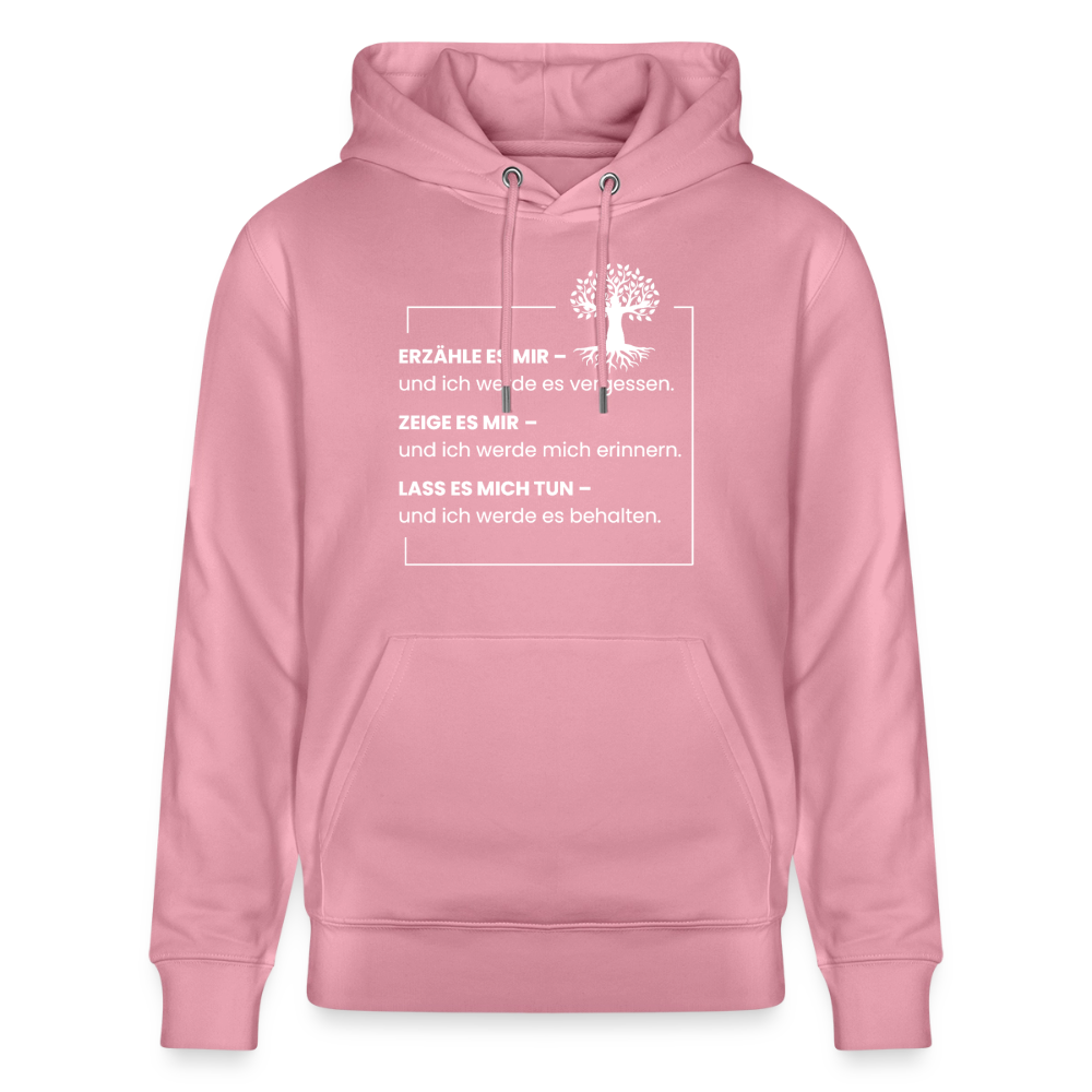 Wissen schafft Freiheit (Erzähle es mir) / Unisex Bio-Hoodie - Lila Traum