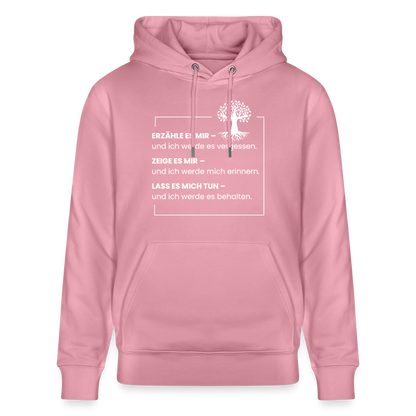Wissen schafft Freiheit (Erzähle es mir) / Unisex Bio-Hoodie - Lila Traum