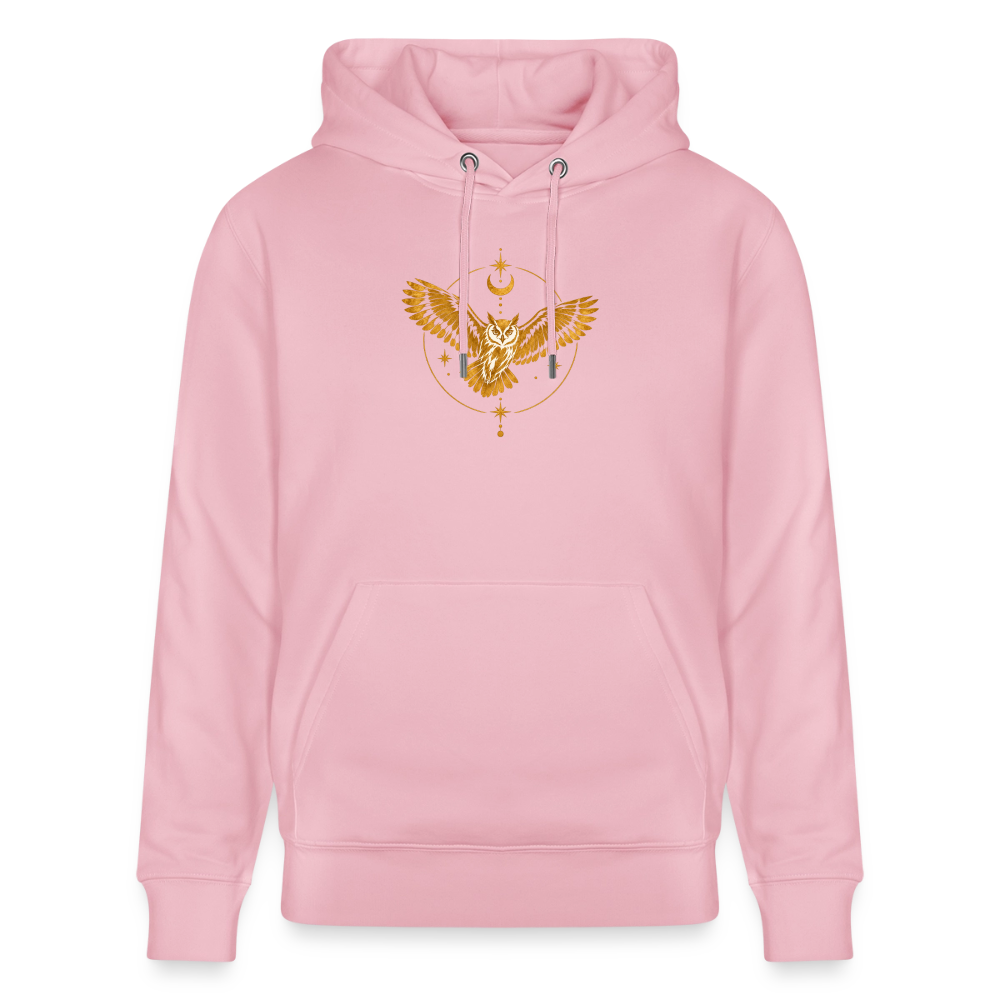 Die Eule / Gemeinsam losgehen - 100% BIO Unisex Bio-Hoodie CRUISER - Hellrosa
