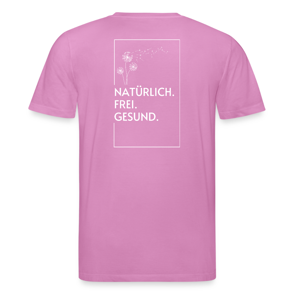 Gesundheit schafft Freiheit (Natürlich) / 100% Bio T-Shirt Herren - Pink