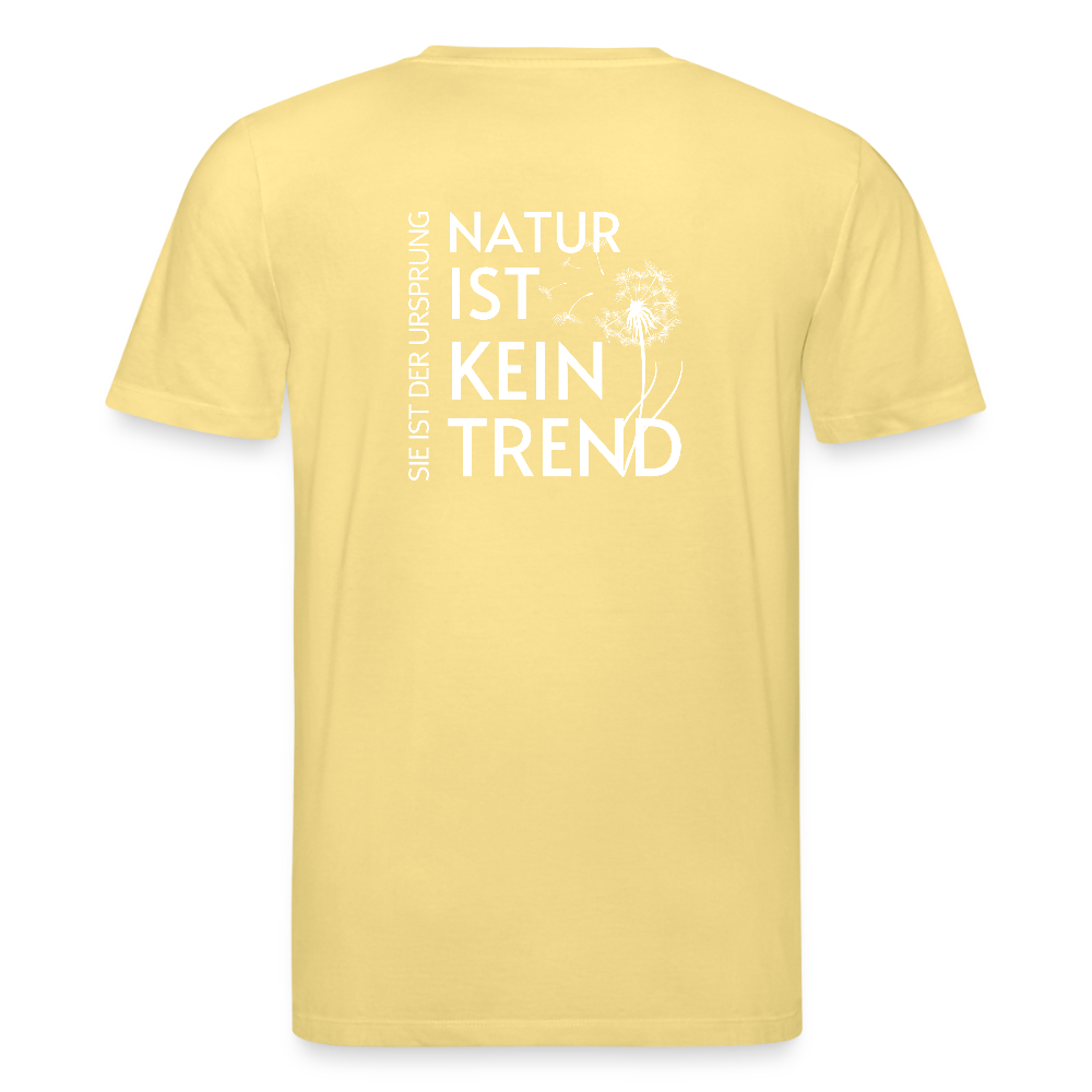 Gesundheit schafft Freiheit (Natur ist kein Trend) / 100% Bio T-Shirt Herren - Gelb Viva 