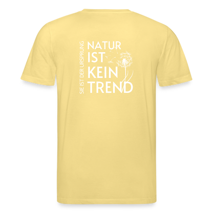 Gesundheit schafft Freiheit (Natur ist kein Trend) / 100% Bio T-Shirt Herren - Gelb Viva 