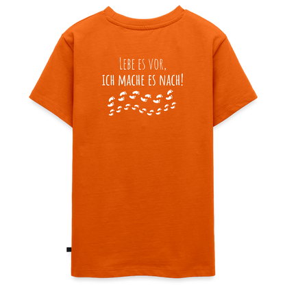 Gesundheit schafft Freiheit (Lebe es vor, ich maches es nach) / Teenager Premium T-Shirt - Orange 