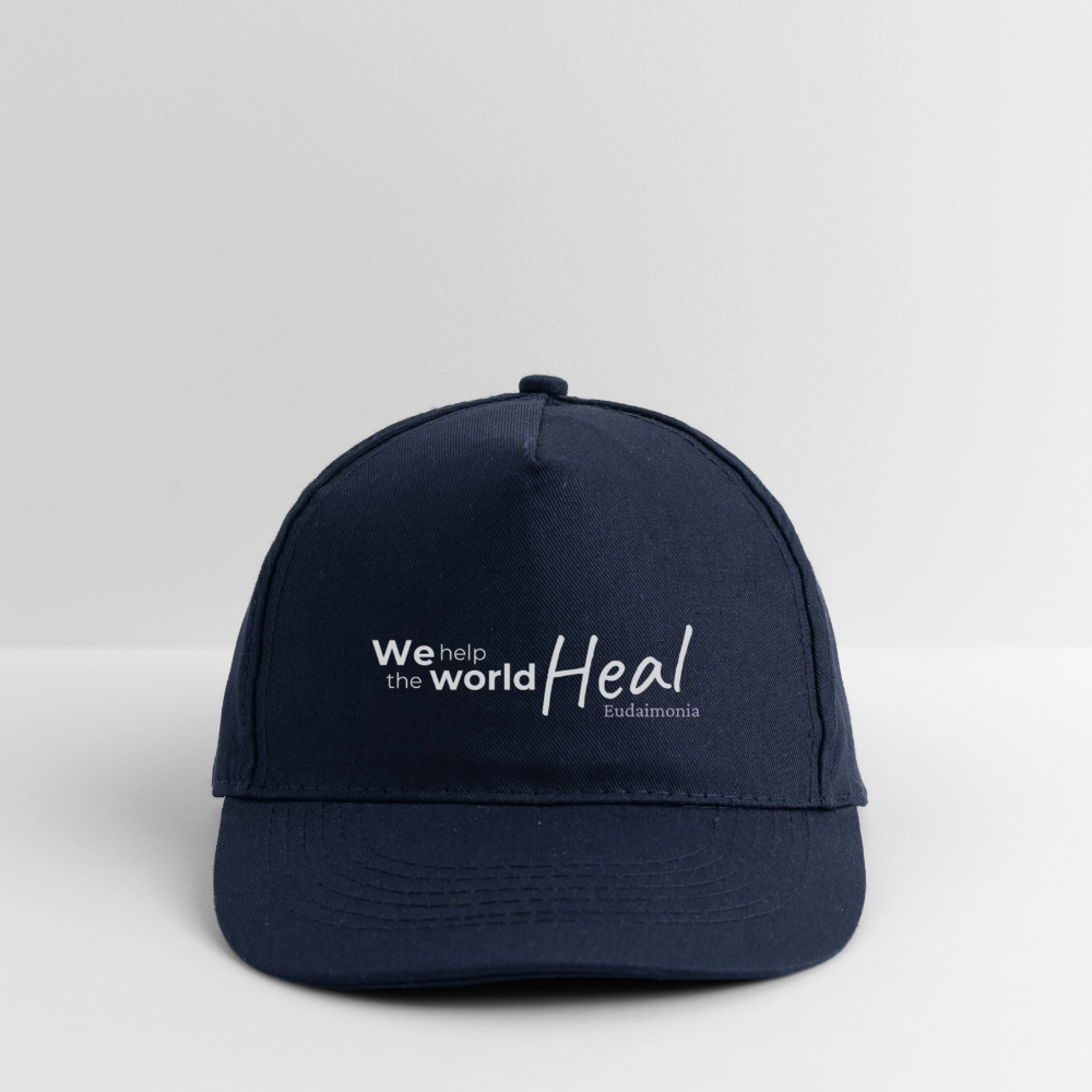 We help the world Heal - 100%Bio Baseballkappe - Navy