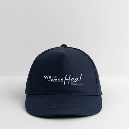 We help the world Heal - 100%Bio Baseballkappe - Navy