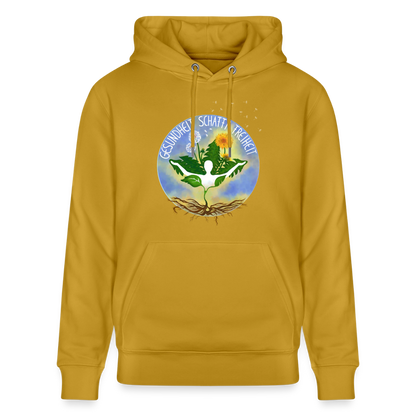 Gesundheit schafft Freiheit (FREI) / 100% Bio Unisex-Kapuzenpullover - Ocker