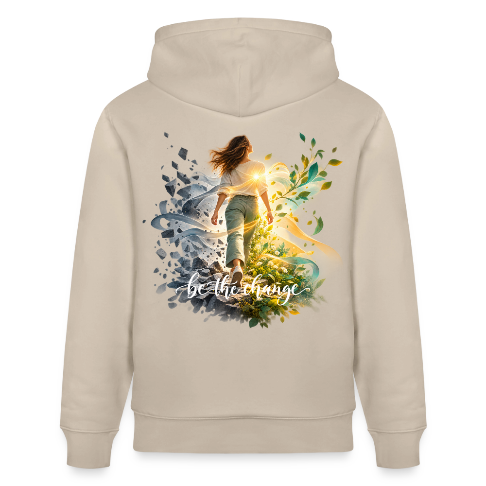 be the change /female - 100% Bio-Hoodie Unisex CRUISER - Beige