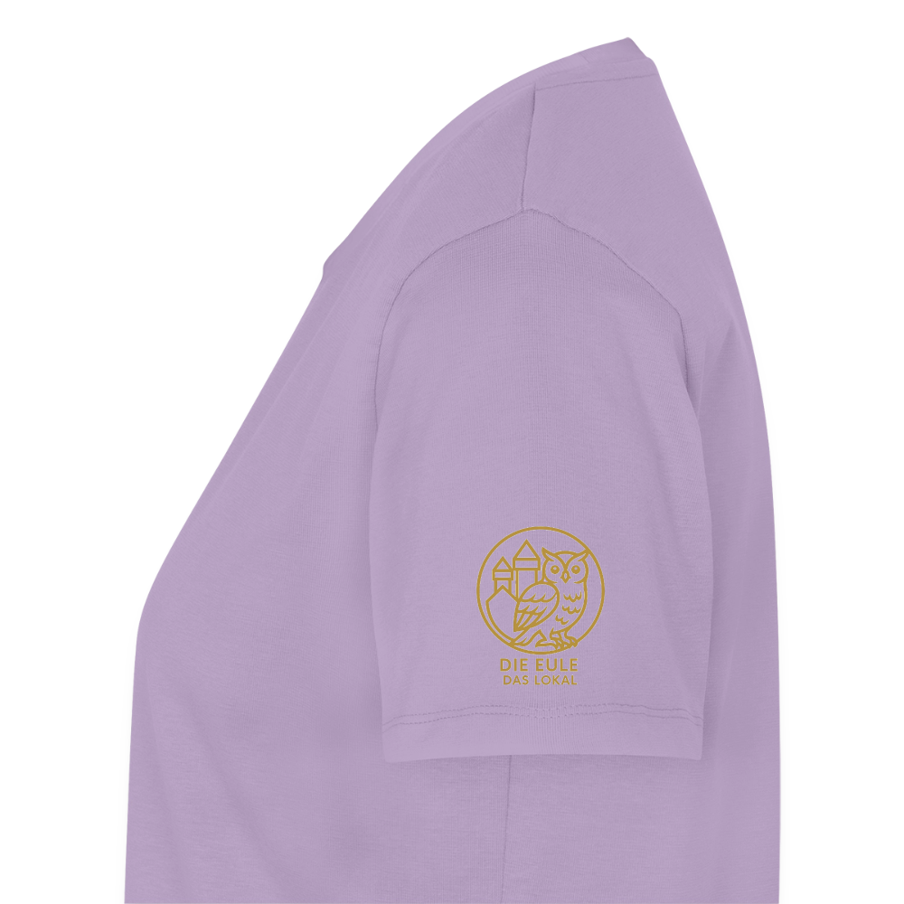 Die Eule / Gemeinsam losgehen - 100% BIO Frauen Premium T-Shirt - Lavendel