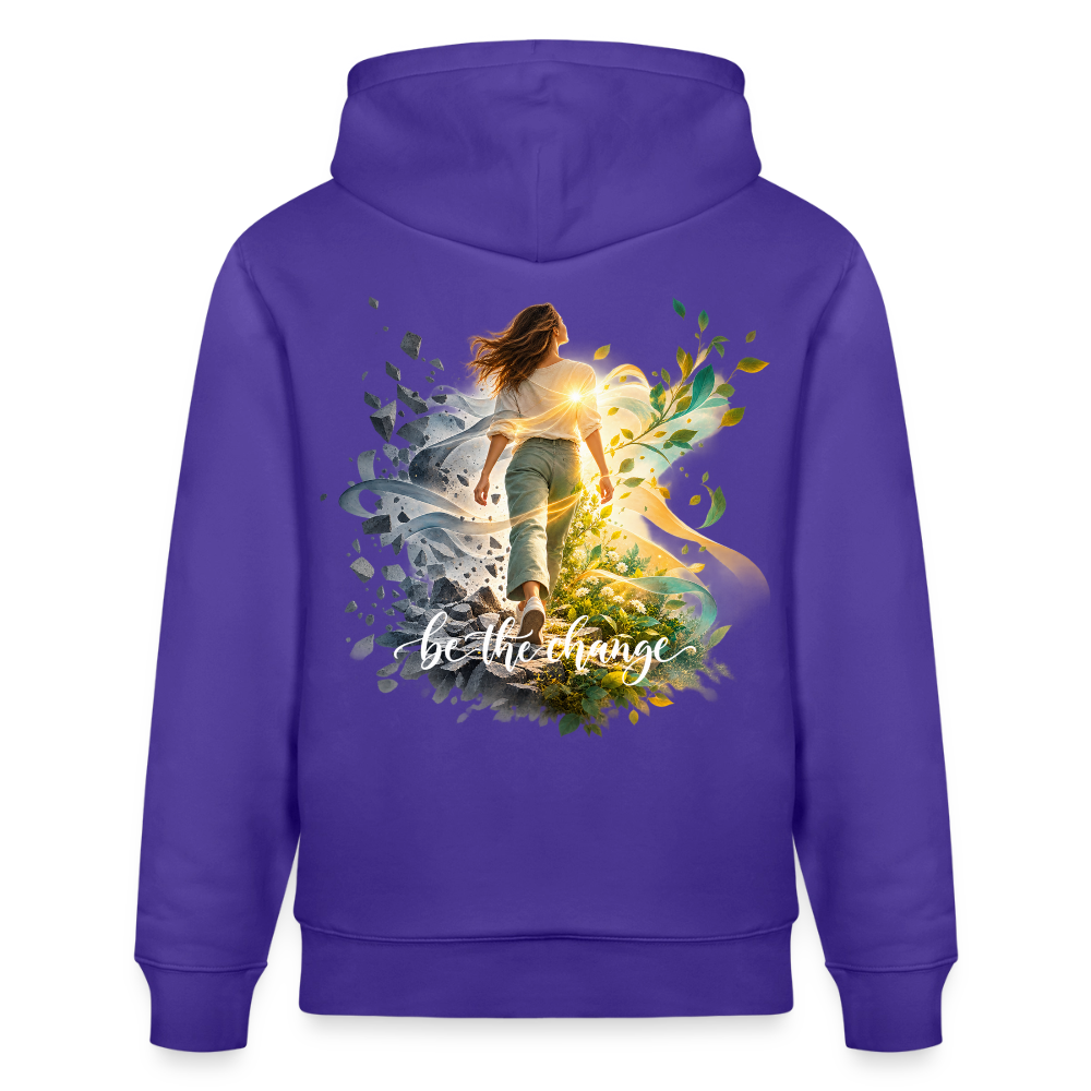 be the change /female - 100% Bio-Hoodie Unisex CRUISER - Purple Love 