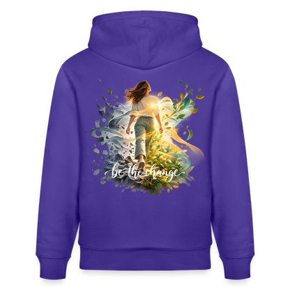 be the change /female - 100% Bio-Hoodie Unisex CRUISER - Purple Love 