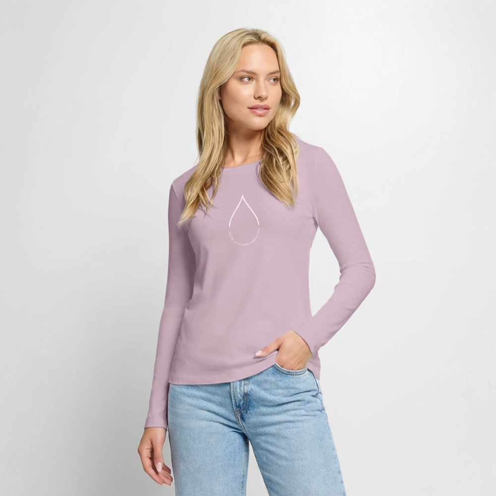 Nur 3 Trōpfen v2 - Frauen Premium Langarmshirt - Altrosa