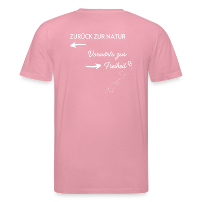 Gesundheit schafft Freiheit (Zurück zur Natur) / 100% Bio T-Shirt Herren - Lila Traum