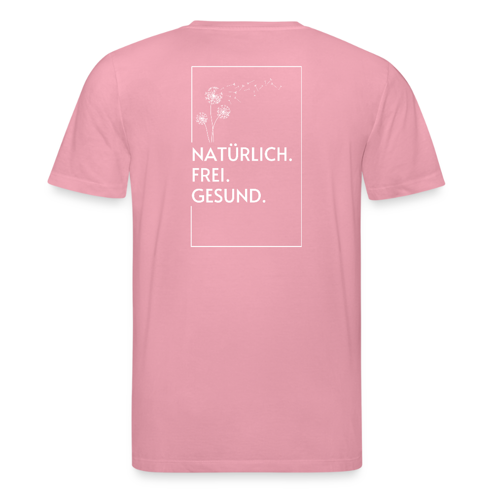 Gesundheit schafft Freiheit (Natürlich) / 100% Bio T-Shirt Herren - Lila Traum