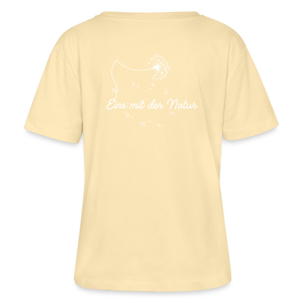 Gesundheit schafft Freiheit (Eins mit der Natur) / 100% Bio Frauen T-Shirt Relaxed Rundhals - Creme