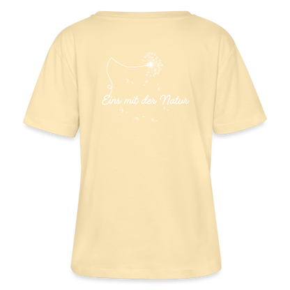 Gesundheit schafft Freiheit (Eins mit der Natur) / 100% Bio Frauen T-Shirt Relaxed Rundhals - Creme