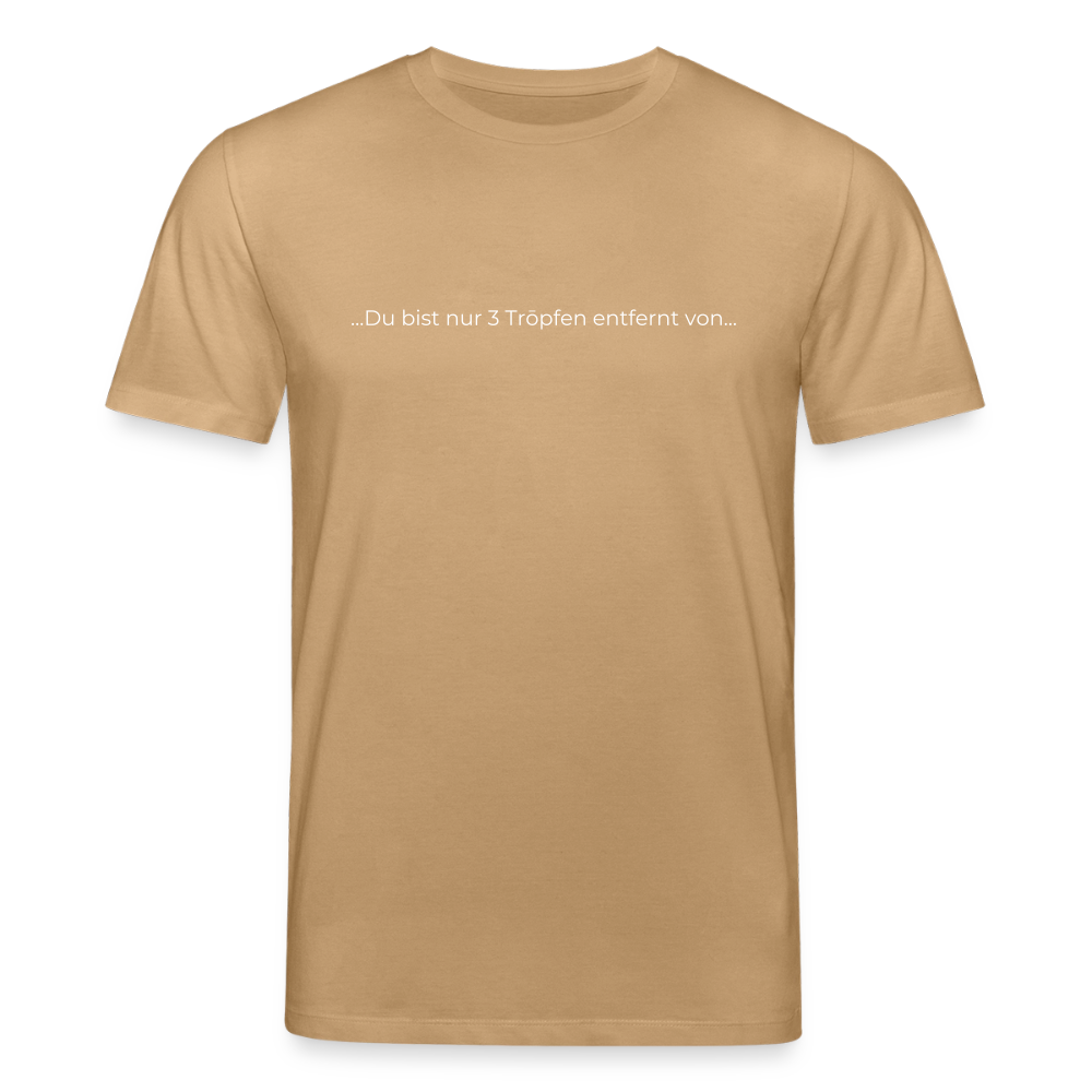 Nur 3 Trōpfen entfernt - Unisex Bio-T-Shirt - Karamell 