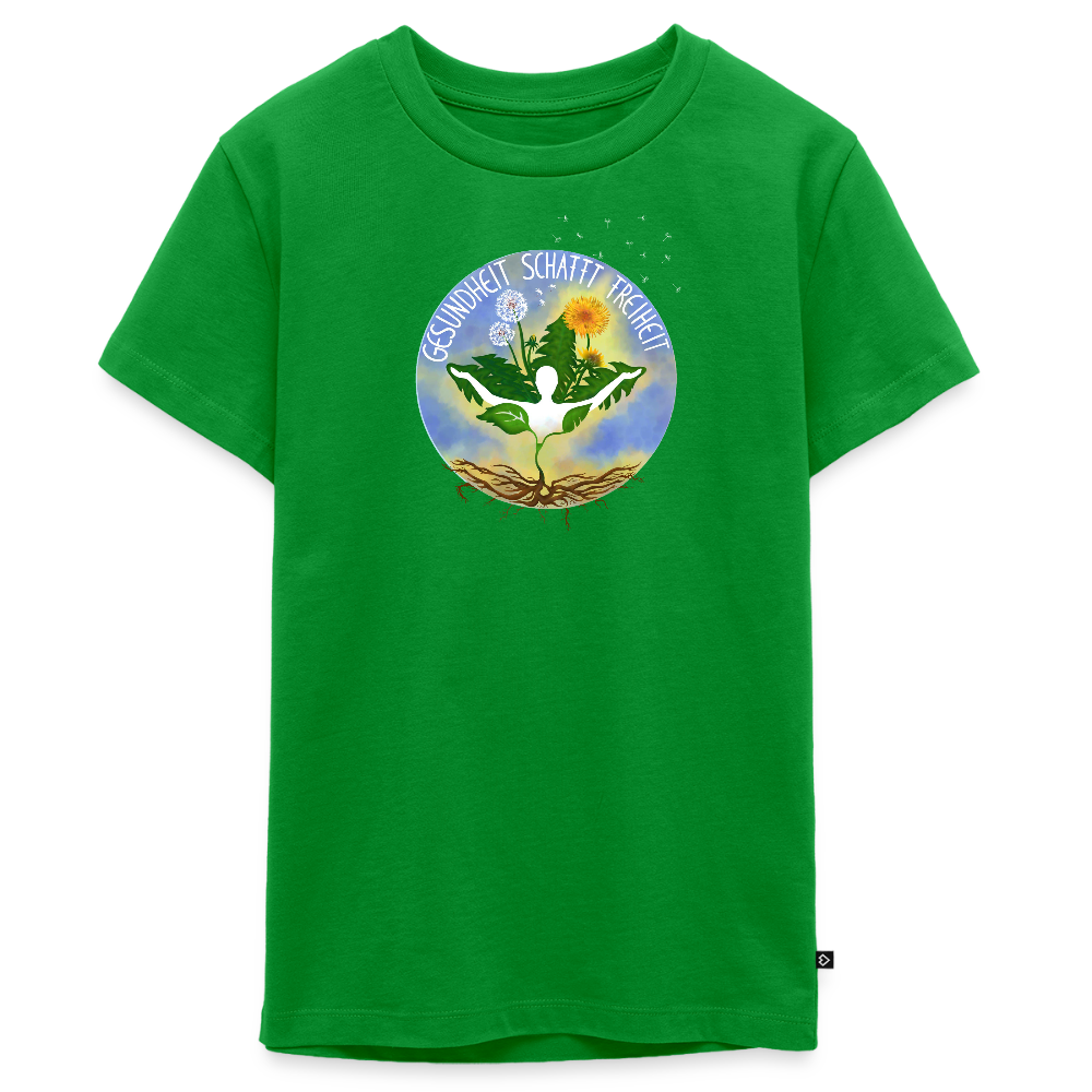 Gesundheit schafft Freiheit (Eins mit der Natur) / Teenager Premium T-Shirt - Grün