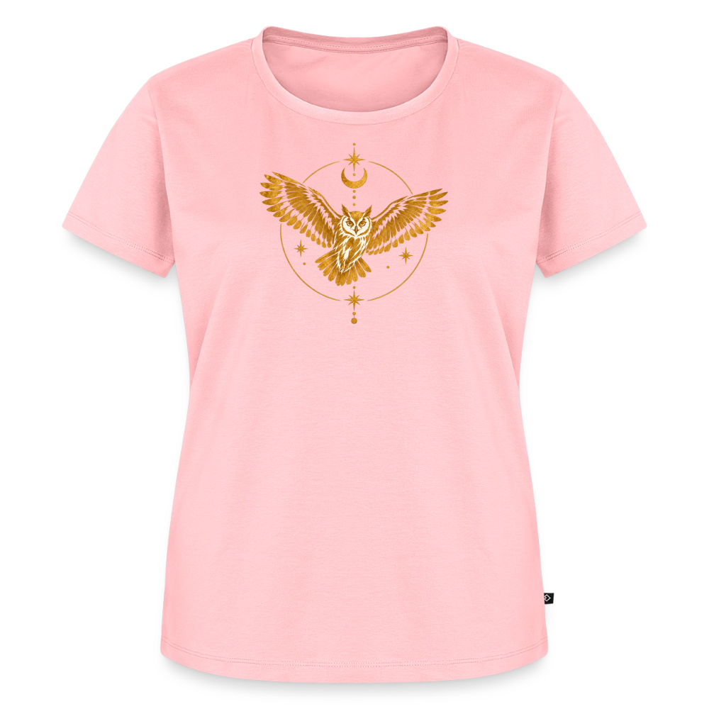 Die Eule / Gemeinsam losgehen - 100% BIO Frauen Premium T-Shirt - Rosa