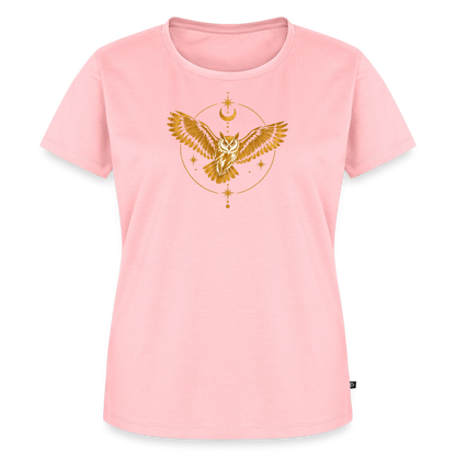 Die Eule / Gemeinsam losgehen - 100% BIO Frauen Premium T-Shirt - Rosa