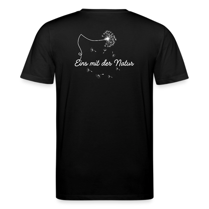 Gesundheit schafft Freiheit (Eins mit der Natur) / 100% Bio T-Shirt Herren - Schwarz