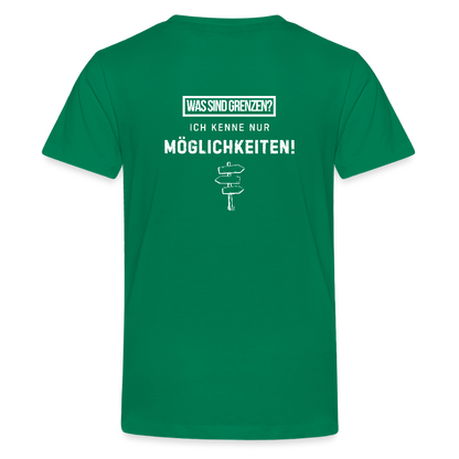 Gesundheit schafft Freiheit (Ich kenne nur Möglichkeiten) / Teenager Premium T-Shirt - Kelly Green