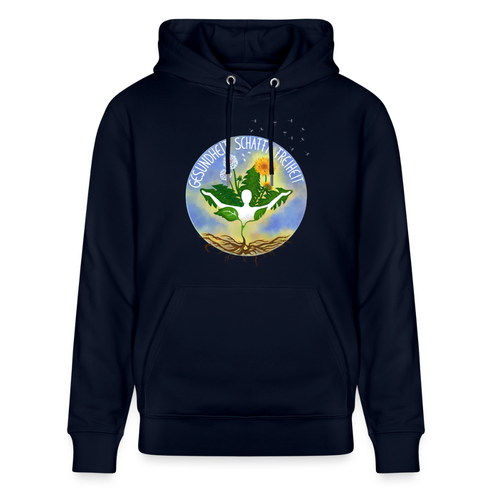 Gesundheit schafft Freiheit (FREI) / 100% Bio Unisex-Kapuzenpullover - Navy