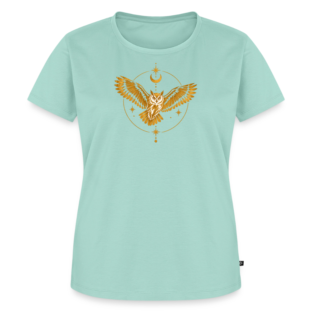 Die Eule / Gemeinsam losgehen - 100% BIO Frauen Premium T-Shirt - Mint 