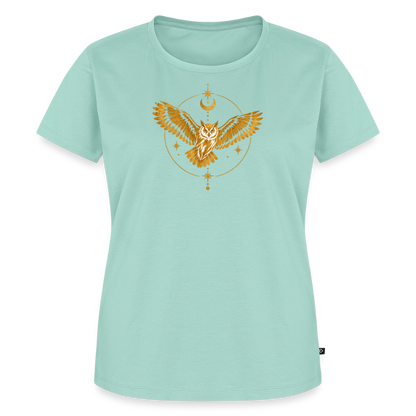 Die Eule / Gemeinsam losgehen - 100% BIO Frauen Premium T-Shirt - Mint 