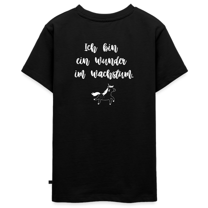 Gesundheit schafft Freiheit (Ich bin ein Wunder im Wachstum) / Teenager Premium T-Shirt - Schwarz