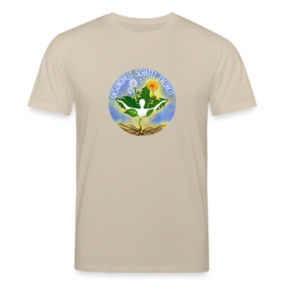 Gesundheit schafft Freiheit (3) / 100% Bio T-Shirt Herren (weiß) - Beige