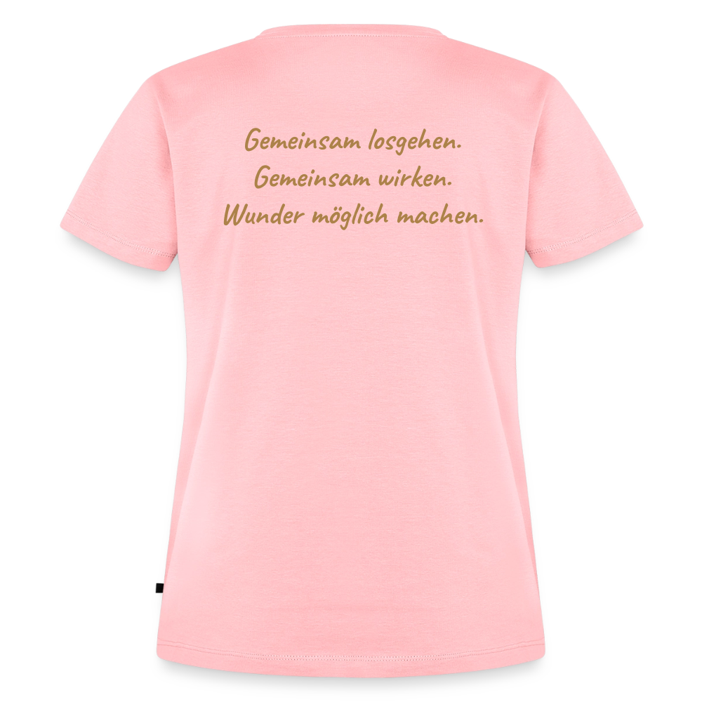 Die Eule / Gemeinsam losgehen - 100% BIO Frauen Premium T-Shirt - Rosa