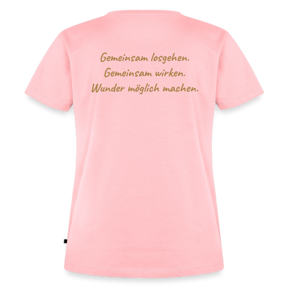 Die Eule / Gemeinsam losgehen - 100% BIO Frauen Premium T-Shirt - Rosa