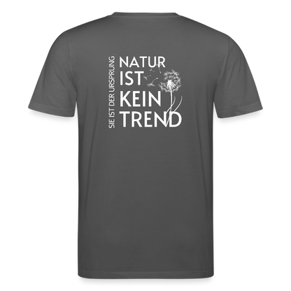 Gesundheit schafft Freiheit (Natur ist kein Trend) / 100% Bio T-Shirt Herren - Anthrazit