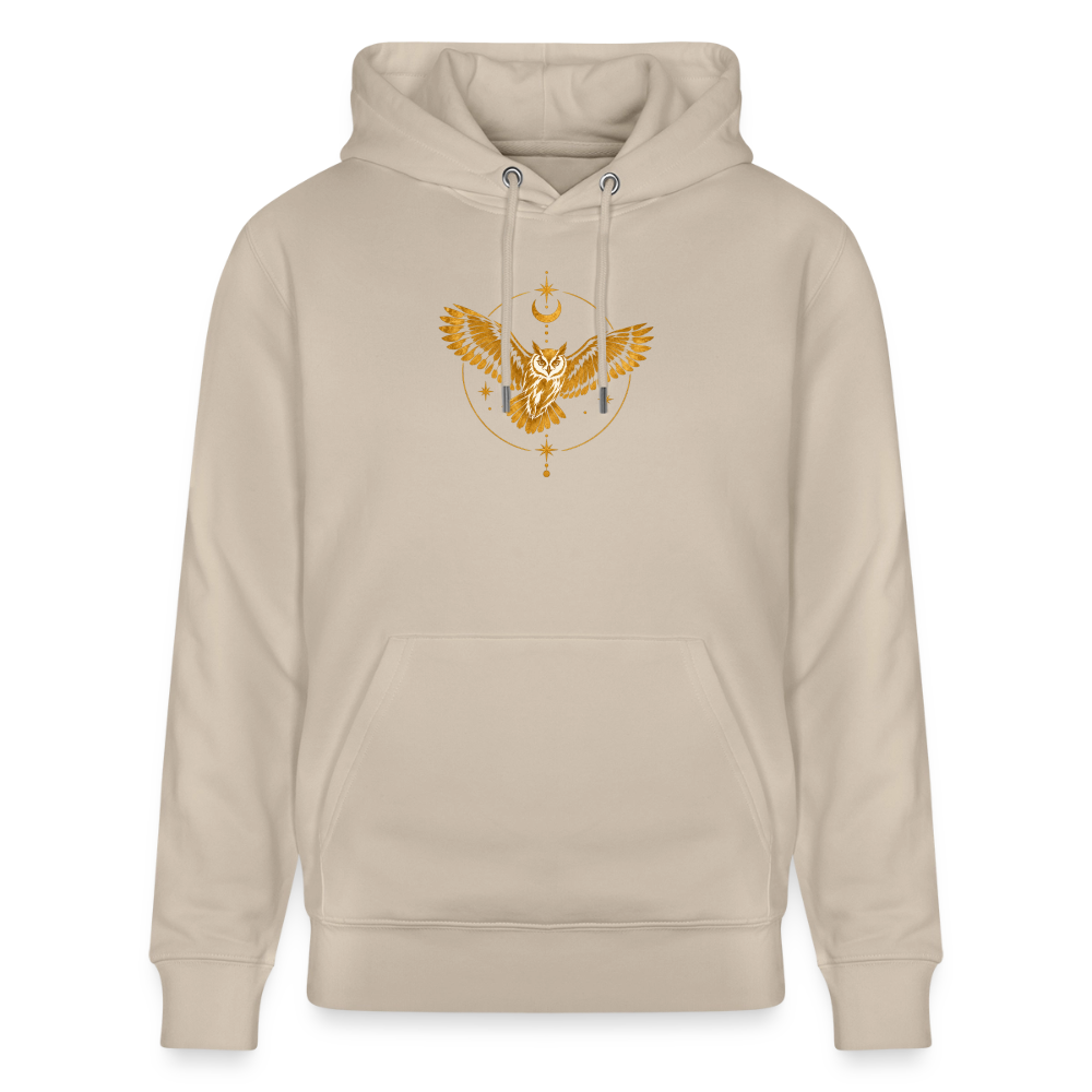 Die Eule / Gemeinsam losgehen - 100% BIO Unisex Bio-Hoodie CRUISER - Beige
