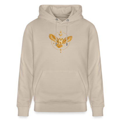 Die Eule / Gemeinsam losgehen - 100% BIO Unisex Bio-Hoodie CRUISER - Beige