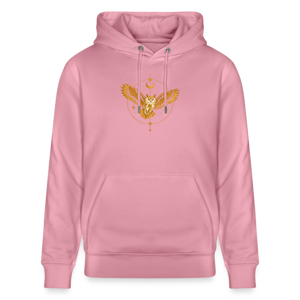 Die Eule / Gemeinsam losgehen - 100% BIO Unisex Bio-Hoodie CRUISER - Lila Traum