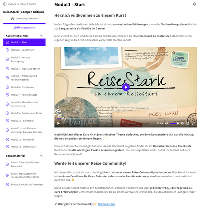 Reisestark / Onlinekurs