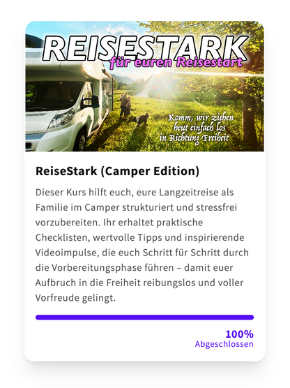 Reisestark / Onlinekurs