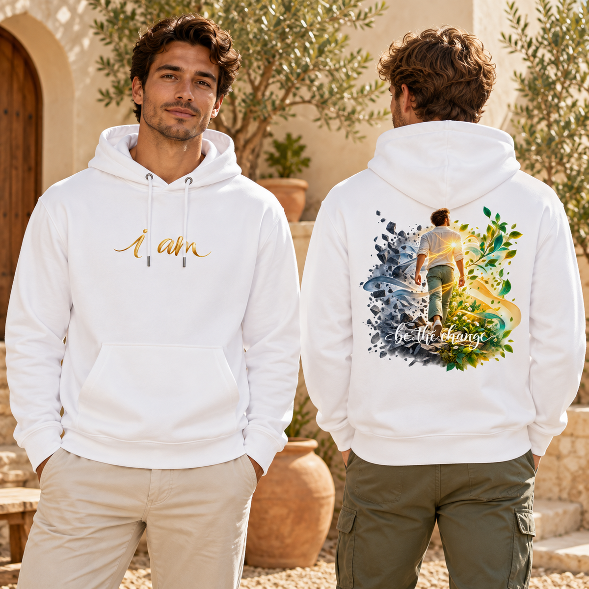 be the change /male - 100% Bio-Hoodie Unisex CRUISER