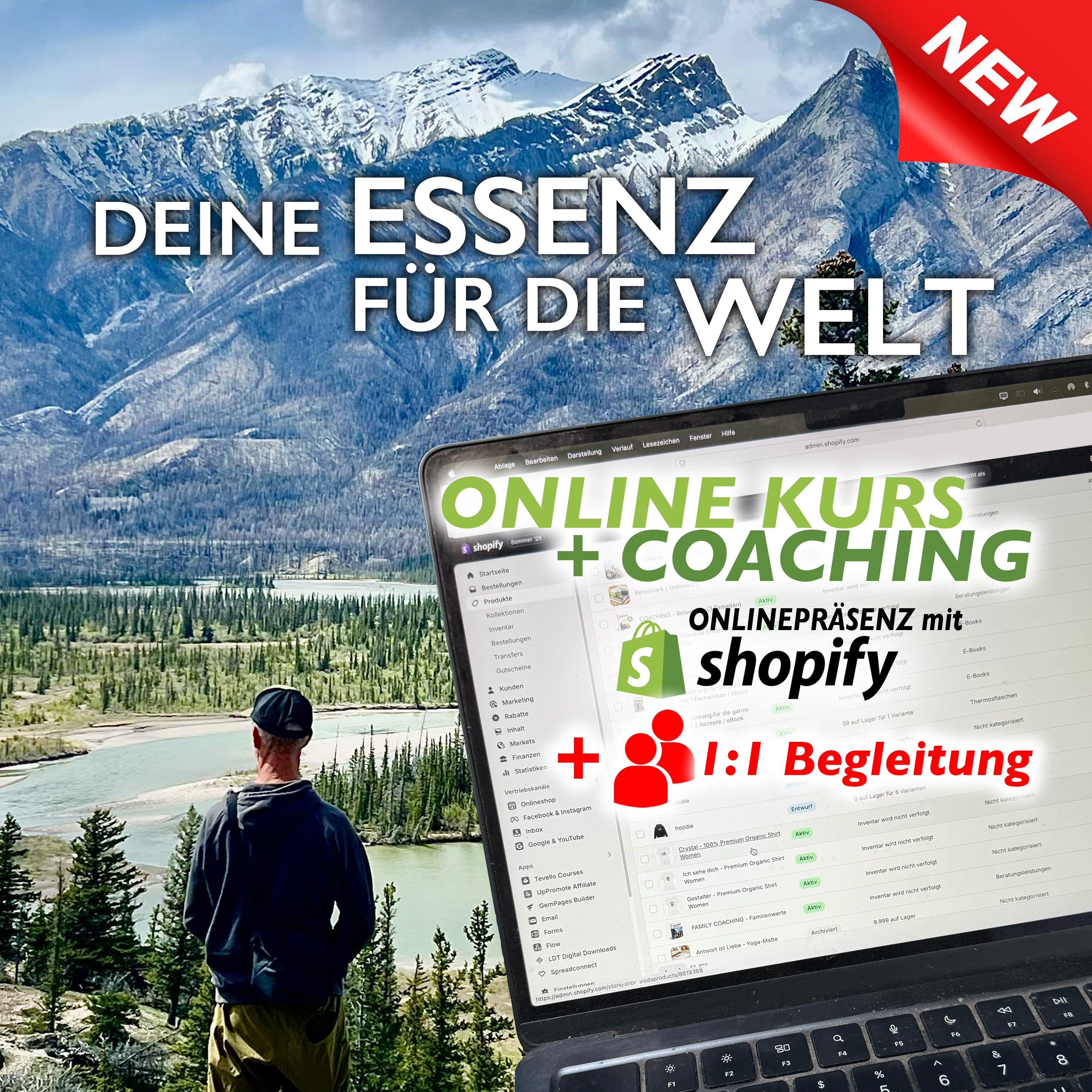 Deine Essens für die Welt - Onlinekurs (Shopify)