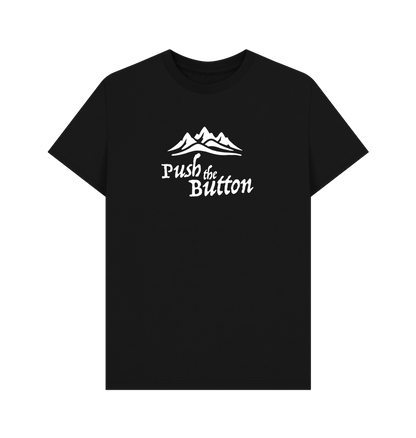 Black Button 100% Bio T-Shirt