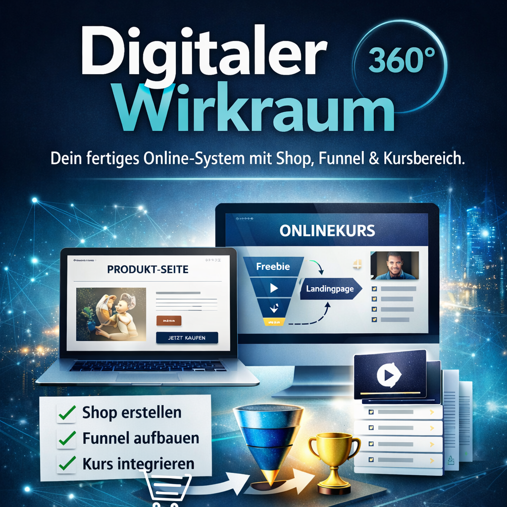 Wirkraum 360 - Dein fertiger Online-Shop inkl. Funnel & Kurs-Add-on