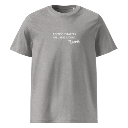 Lebensgestalter(in) *NAME - Unisex-Bio-Baumwoll-T-Shirt
